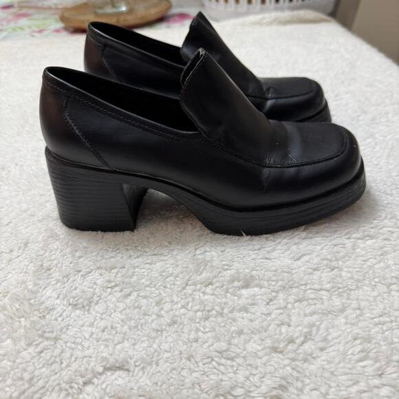 Black steve madden chunky platform shoe y2k - Picture 1 of 6